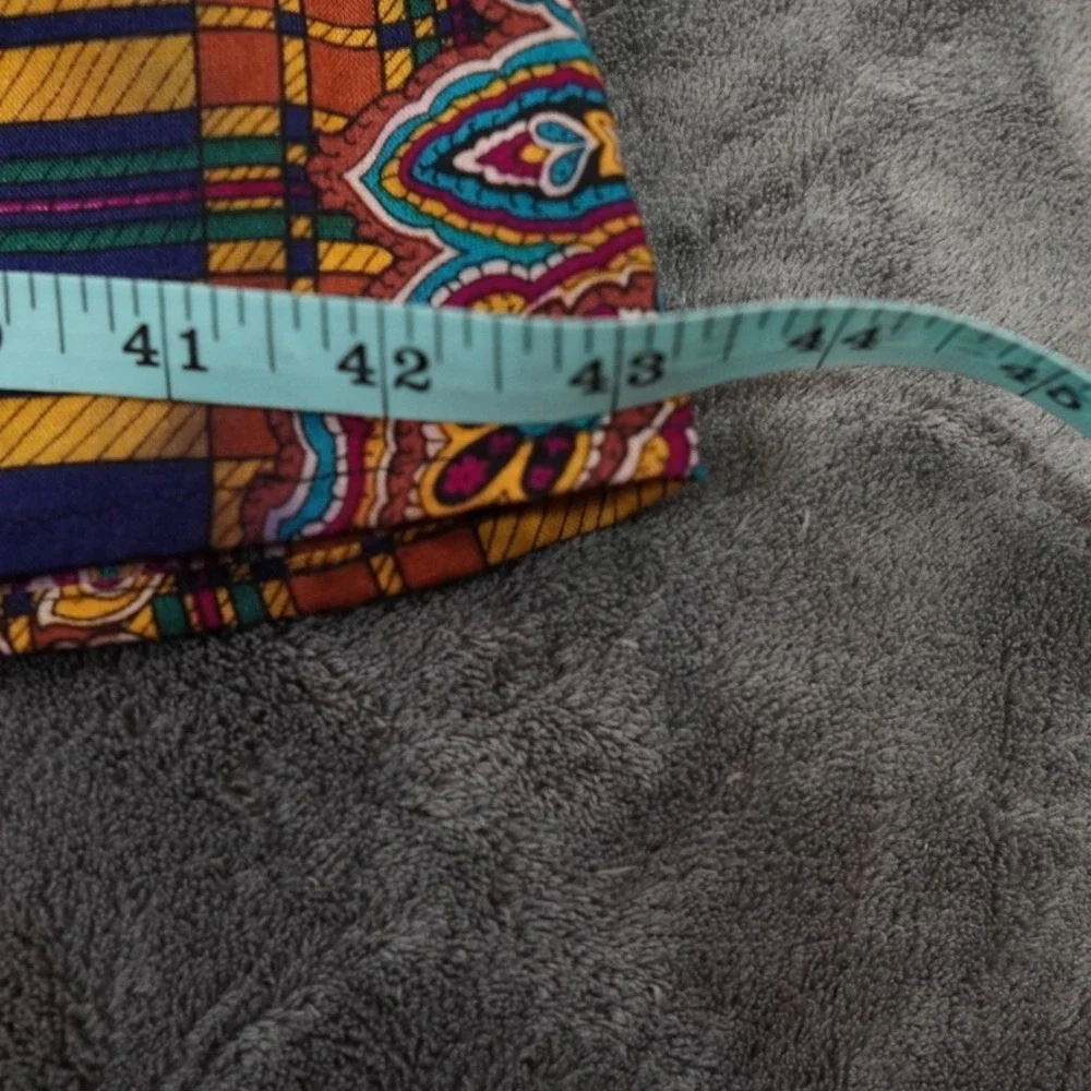 VTG Maggie McNaughton Skirt Women 41 Multicolor Square Boho Maxi Hippie Festival